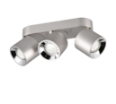 Trio Lighting Trio GUAYANA plafondlamp | GU10 Fitting | nikkel mat | 27,3 x 8,7 cm | IP20 | excl. 3x GU10 | max. 10W