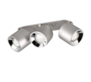 Trio Lighting Trio GUAYANA plafondlamp | GU10 Fitting | nikkel mat | 27,3 x 8,7 cm | IP20 | excl. 3x GU10 | max. 10W