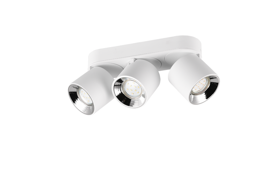 Trio Lighting Trio GUAYANA ceiling light | 3x GU10 | chrome | IP20 | 12 cm