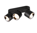 Trio Lighting Trio GUAYANA ceiling light | 3x GU10 | black | IP20 | 12 cm