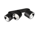 Trio Lighting Trio GUAYANA plafondlamp | GU10 Fitting | mat zwart | 27,3 x 8,7 cm | IP20 | excl. 3x GU10 | max. 10W