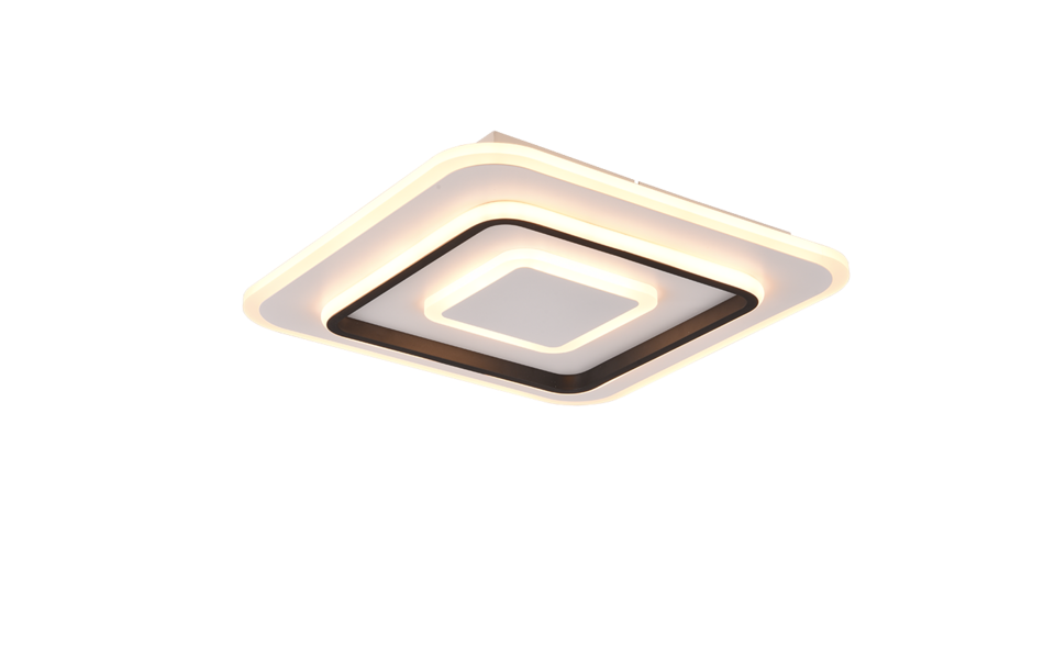 Trio Lighting Trio JORA plafondlamp | LED | wit mat | 39,5 x 39,5 cm | IP20 | 1x 46W | 5400 lm | 2700-6000K | dimbaar Trio Lighting Trio JORA plafondlamp | LED | wit mat | 39,5 x 39,5 cm | IP20 | 1x 46W | 5400 lm | 2700-6000K | dimbaar