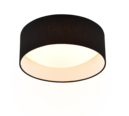 Trio Lighting Trio LOCARNO plafondlamp | LED | zwart met zwart met wit | Ø 30 cm | IP20 | 1x 12W | 1160 lm | 3000K | niet dimbaar