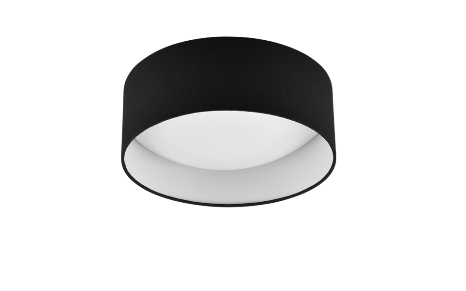 Trio Lighting Trio LOCARNO plafondlamp | LED | zwart met zwart met wit | Ø 30 cm | IP20 | 1x 12W | 1160 lm | 3000K | niet dimbaar Trio Lighting Trio LOCARNO plafondlamp | LED | zwart met zwart met wit | Ø 30 cm | IP20 | 1x 12W | 1160 lm | 3000K | niet dimbaar