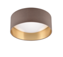 Trio Lighting Trio LOCARNO plafondlamp | LED | taupe met taupe met wit | Ø 30 cm | IP20 | 1x 12W | 1160 lm | 3000K | niet dimbaar