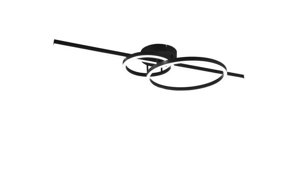 Trio Lighting Trio MONTILLA ceiling light | 40W | black | IP20 | 12.5 cm