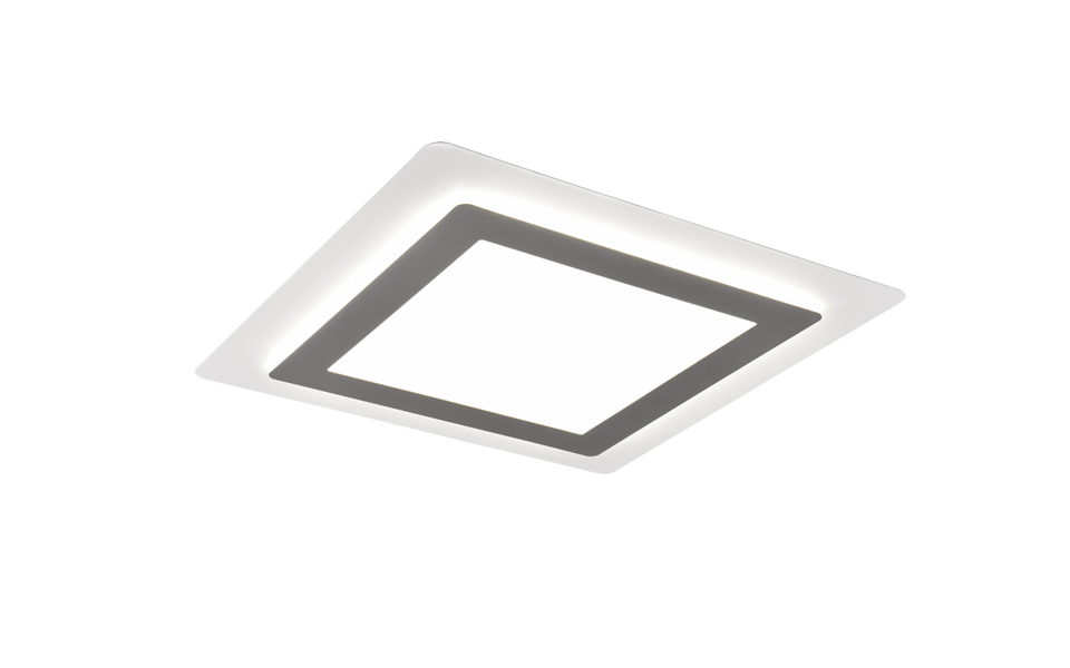 Trio Lighting Trio MORGAN plafondlamp | LED | nikkel mat | 45 x 45 cm | IP20 | 1x 46W | 6000 lm | 2700-6500K | dimbaar Trio Lighting Trio MORGAN plafondlamp | LED | nikkel mat | 45 x 45 cm | IP20 | 1x 46W | 6000 lm | 2700-6500K | dimbaar