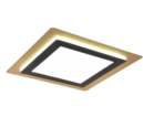 Trio Lighting Trio MORGAN ceiling light | 50W | black with gold | Ø 45 cm | IP20 | 4.5 cm