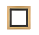 Trio Lighting Trio MORGAN plafondlamp | LED | zwart met goud | 45 x 45 cm | IP20 | 1x 46W | 6000 lm | 2700-6500K | dimbaar