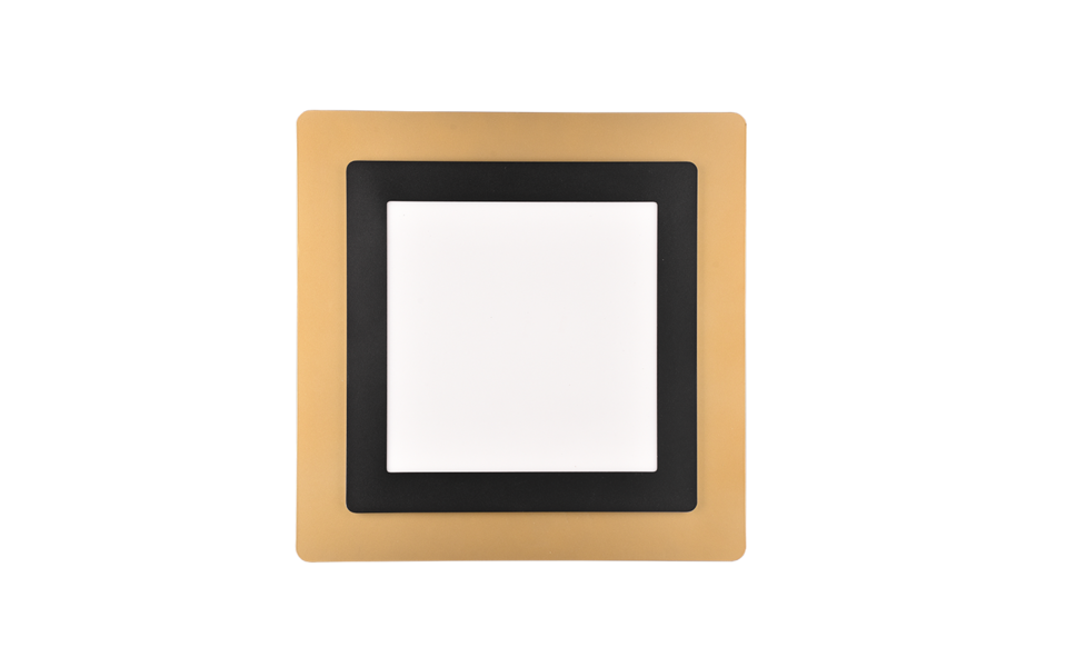 Trio Lighting Trio MORGAN ceiling light | 50W | black with gold | Ø 45 cm | IP20 | 4.5 cm