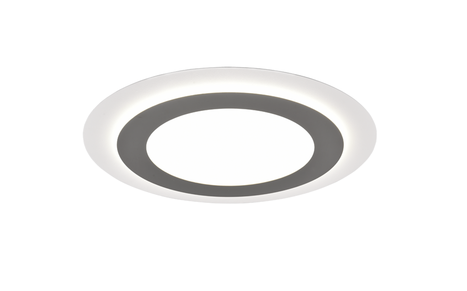 Trio Lighting Trio MORGAN plafondlamp | LED | nikkel mat | Ø 45 cm | IP20 | 1x 42W | 5600 lm | 2700-6500K | dimbaar