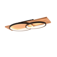 Trio BARCA plafondlamp | LED | mat zwart | 75 x 33 cm | IP20
