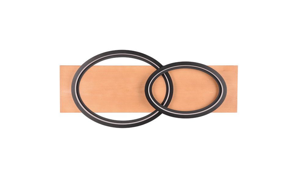 Trio Lighting Trio BARCA ceiling light | 30W | black | IP20