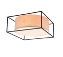 Trio Lighting Trio ROSS plafondlamp | E27 Fitting | mat zwart met beige | 50 x 50 cm | IP20 | excl. 3x E27 | max. 25W
