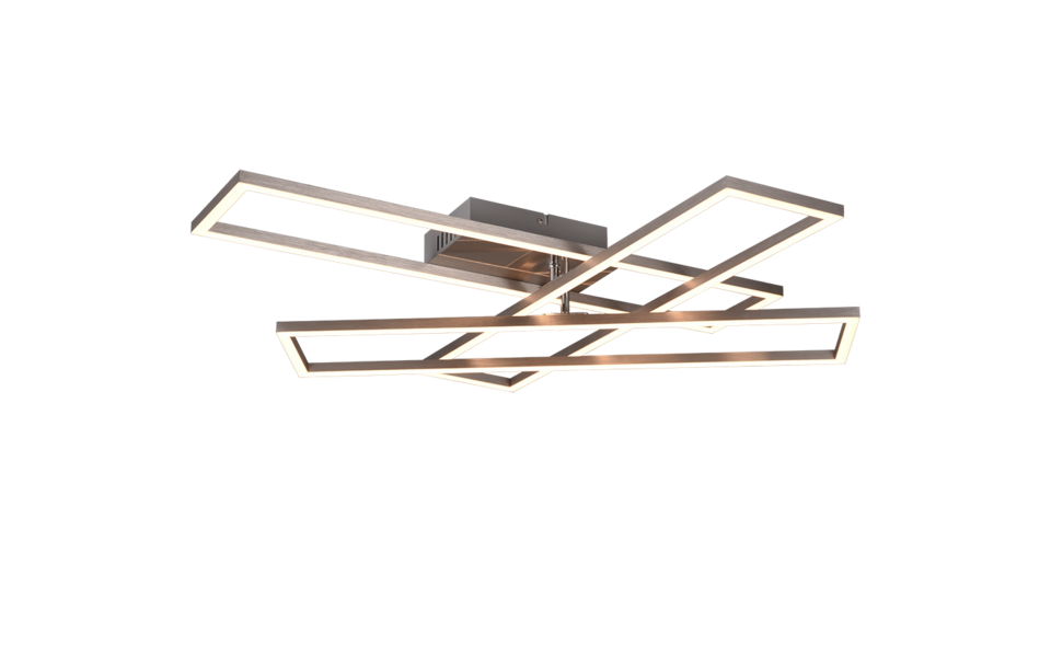 Trio Lighting Trio CORSO plafondlamp | LED | nikkel mat | 66 x 60 cm | IP20 | 1x 36W | 4600 lm | 2700-6000K | dimbaar