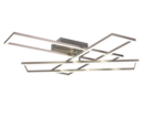 Trio Lighting Trio CORSO plafondlamp | LED | nikkel mat | 66 x 60 cm | IP20 | 1x 36W | 4600 lm | 2700-6000K | dimbaar