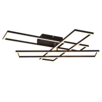 Trio CORSO plafondlamp | LED | mat zwart | 66 x 60 cm | IP20 Trio CORSO plafondlamp | LED | mat zwart | 66 x 60 cm | IP20