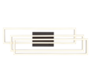 Trio Lighting Trio CORSO plafondlamp | LED | mat zwart | 66 x 60 cm | IP20 | 1x 36W | 4600 lm | 2700-6000K | dimbaar