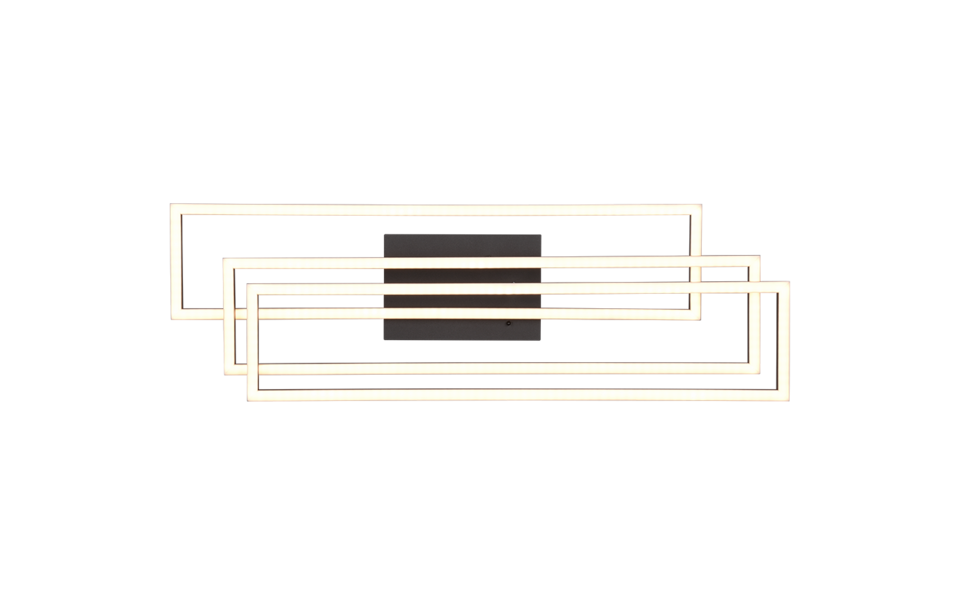 Trio Lighting Trio CORSO plafondlamp | LED | mat zwart | 66 x 60 cm | IP20 | 1x 36W | 4600 lm | 2700-6000K | dimbaar Trio Lighting Trio CORSO plafondlamp | LED | mat zwart | 66 x 60 cm | IP20 | 1x 36W | 4600 lm | 2700-6000K | dimbaar