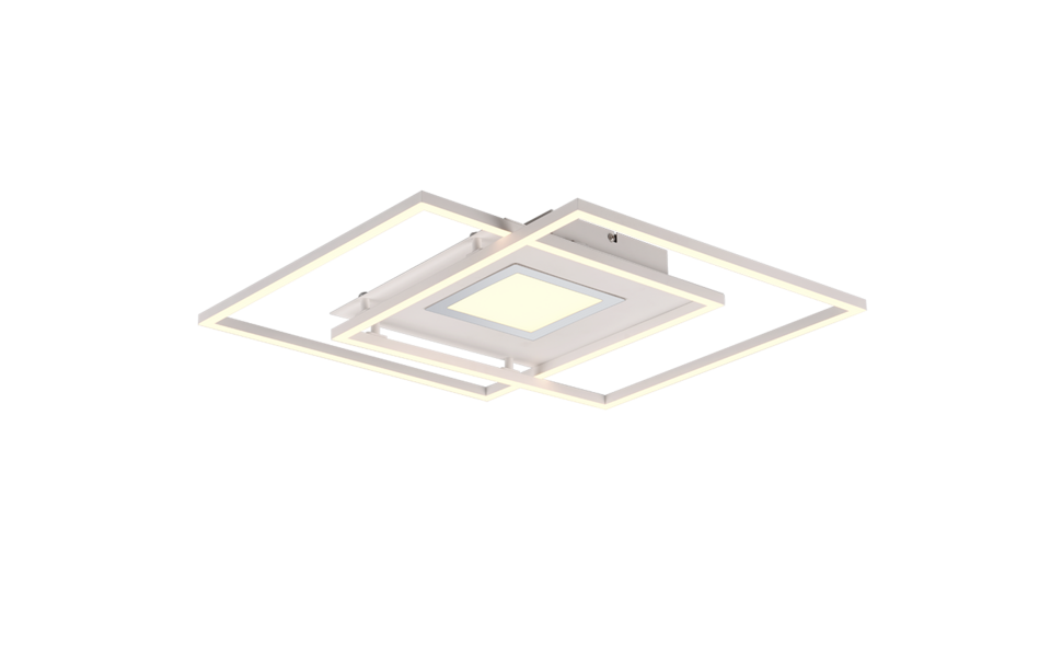 Trio Lighting Trio VIA plafondlamp | LED | wit mat | 50 x 50 cm | IP20 | 1x 36W | 4200 lm | 2700-6500K | dimbaar