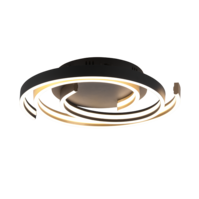 Trio CAYA plafondlamp | LED | messing mat | Ø 50 cm | IP20