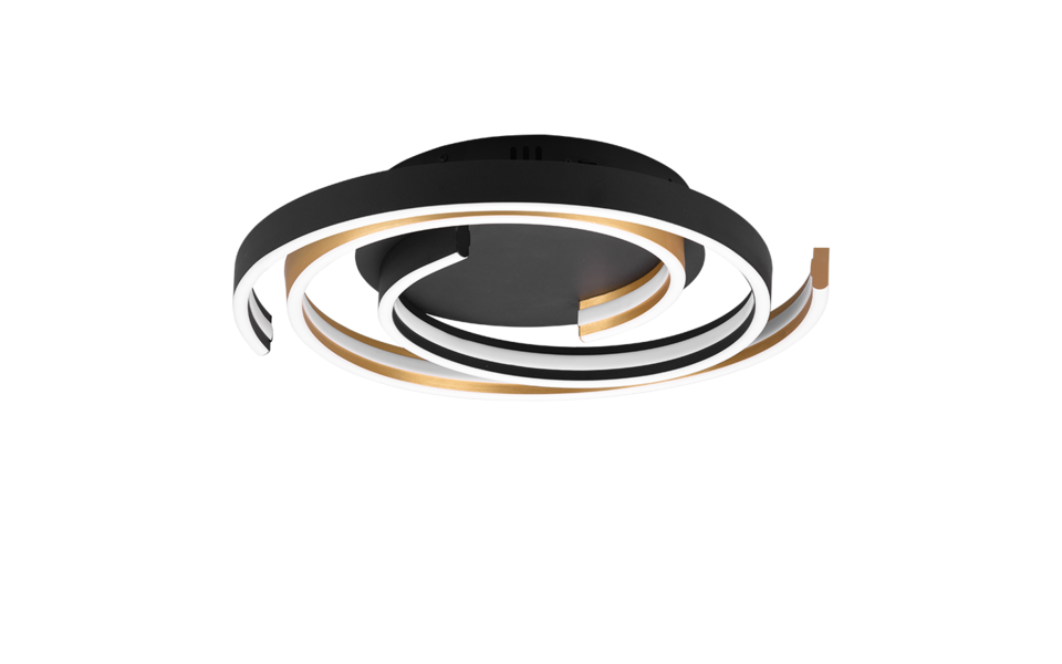 Trio Lighting Trio CAYA plafondlamp | LED | messing mat | Ø 50 cm | IP20 | 1x 58W | 6800 lm | 2300+3000+4000K | dimbaar Trio Lighting Trio CAYA plafondlamp | LED | messing mat | Ø 50 cm | IP20 | 1x 58W | 6800 lm | 2300+3000+4000K | dimbaar