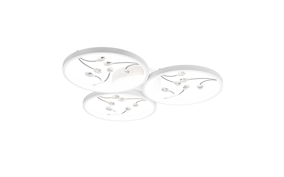 Trio Lighting Trio GROOVY LED ceiling light | 1x 30W 3800 lm 4000K | chrome | Ø 62.5 cm | IP20 | 6 cm Trio Lighting Trio GROOVY LED ceiling light | 1x 30W 3800 lm 4000K | chrome | Ø 62.5 cm | IP20 | 6 cm
