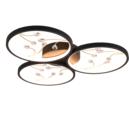 Trio Lighting Trio GROOVY plafondlamp | LED | mat zwart | Ø 62 cm | IP20 | 1x 30W | 3600 lm | 3000K | dimbaar