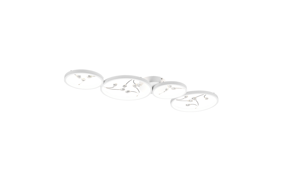 Trio Lighting Trio GROOVY LED ceiling light | 1x 37W 4800 lm 4000K | chrome | IP20 | 6 cm Trio Lighting Trio GROOVY LED ceiling light | 1x 37W 4800 lm 4000K | chrome | IP20 | 6 cm