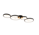Trio Lighting Trio GROOVY LED ceiling light | 1x 37W 4600 lm 3000K | black | IP20 | 6 cm
