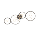 Trio Lighting Trio GROOVY LED ceiling light | 1x 37W 4600 lm 3000K | black | IP20 | 6 cm