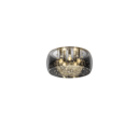 Trio Lighting Trio CRYSTEL plafondlamp | E14 Fitting | chroom met verchroomd met transparant | Ø 50 cm | IP20 | excl. 5x E14 | max. 28W