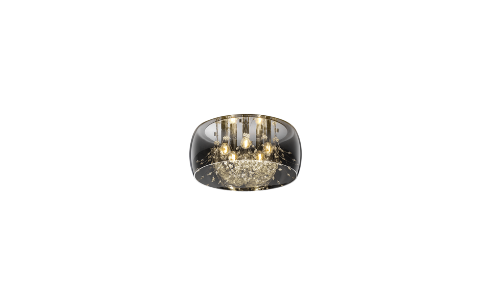 Trio Lighting Trio CRYSTEL ceiling light | 5x E14 max 40W | Ø 50 cm | IP20 | 26 cm