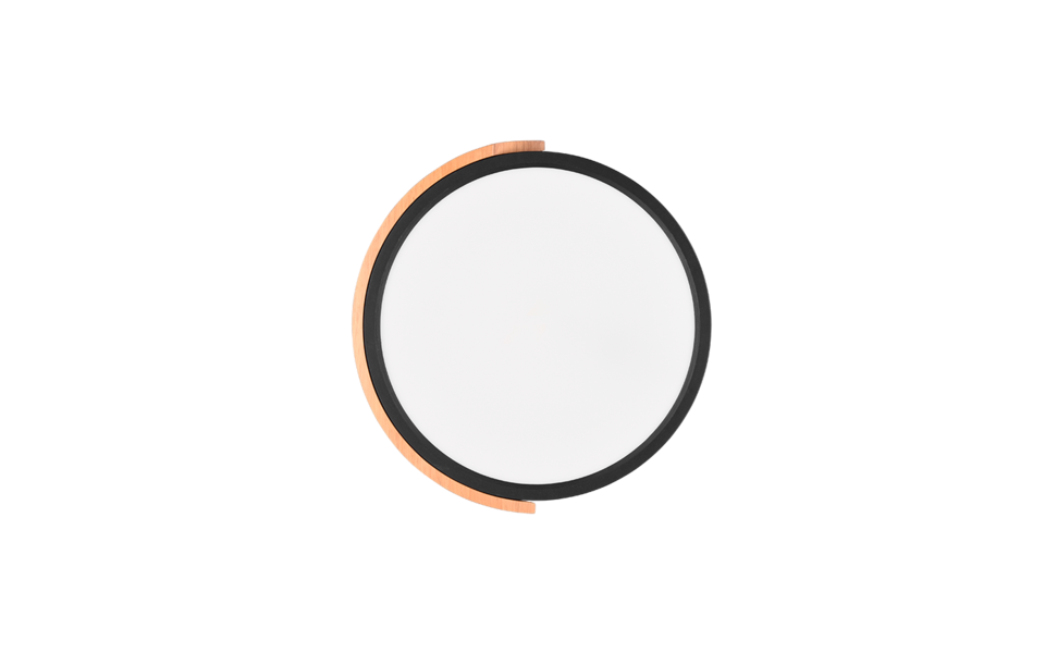 Trio Lighting Trio JANO LED ceiling light | 1x 20W 2400 lm 3000K | black | IP20 | 3.5 cm