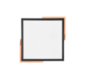 Trio Lighting Trio META plafondlamp | LED | mat zwart | 31,5 x 31,5 cm | IP20 | 1x 20W | 2400 lm | 3000K | dimbaar