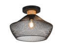 Trio Lighting Trio VALERIA plafondlamp | E27 Fitting | mat zwart | Ø 35 cm | IP20 | excl. 1x E27 | max. 40W