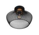 Trio Lighting Trio VALERIA plafondlamp | E27 Fitting | mat zwart | Ø 35 cm | IP20 | excl. 1x E27 | max. 40W