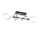Trio Lighting Trio SEQUENCE plafondlamp | LED | geborsteld aluminium | 90 x 14,5 cm | IP20 | 1x 41W | 5000 lm | 2300+3000+4000K | dimbaar