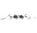 Trio Lighting Trio SEQUENCE plafondlamp | LED | geborsteld aluminium | 90 x 14,5 cm | IP20 | 1x 41W | 5000 lm | 2300+3000+4000K | dimbaar