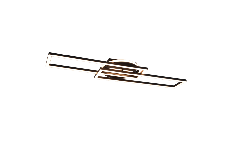 Trio Lighting Trio TWISTER LED ceiling light | 1x 30W 4500 lm 2700-6000K | black | Ø 90 cm | IP20 | 9 cm
