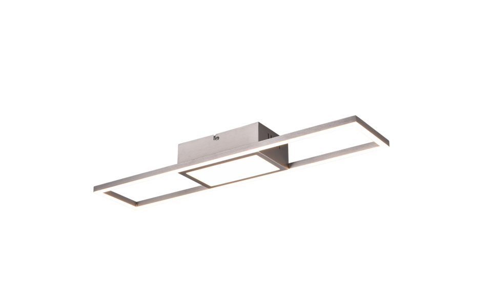 Trio Lighting Trio RIGIDO plafondlamp | LED | nikkel mat | 60 x 13 cm | IP20 | 1x 22W | 2800 lm | 2700-6000K | dimbaar Trio Lighting Trio RIGIDO plafondlamp | LED | nikkel mat | 60 x 13 cm | IP20 | 1x 22W | 2800 lm | 2700-6000K | dimbaar