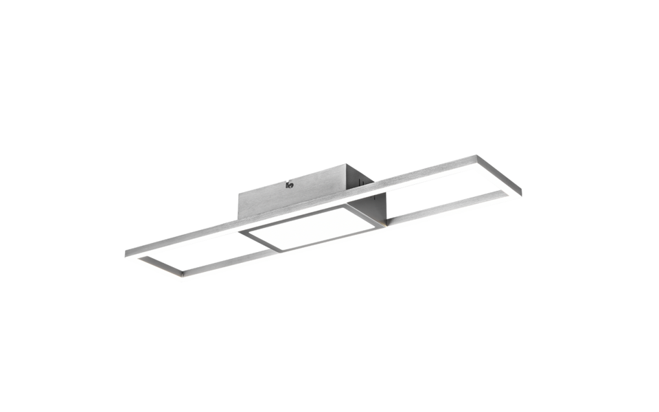 Trio Lighting Trio RIGIDO plafondlamp | LED | nikkel mat | 60 x 13 cm | IP20 | 1x 22W | 2800 lm | 2700-6000K | dimbaar Trio Lighting Trio RIGIDO plafondlamp | LED | nikkel mat | 60 x 13 cm | IP20 | 1x 22W | 2800 lm | 2700-6000K | dimbaar