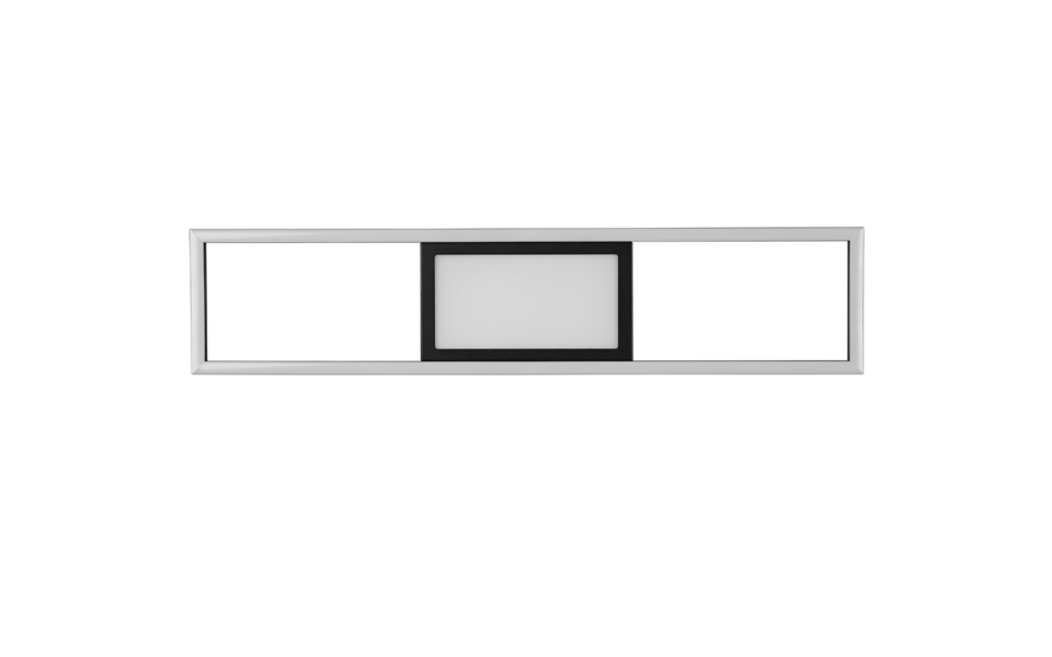 Trio Lighting Trio RIGIDO plafondlamp | LED | mat zwart | 60 x 13 cm | IP20 | 1x 22W | 2800 lm | 2700-6000K | dimbaar