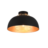 Trio PUNCH plafondlamp | mat zwart | IP20 | E27 Fitting Trio PUNCH plafondlamp | mat zwart | IP20 | E27 Fitting