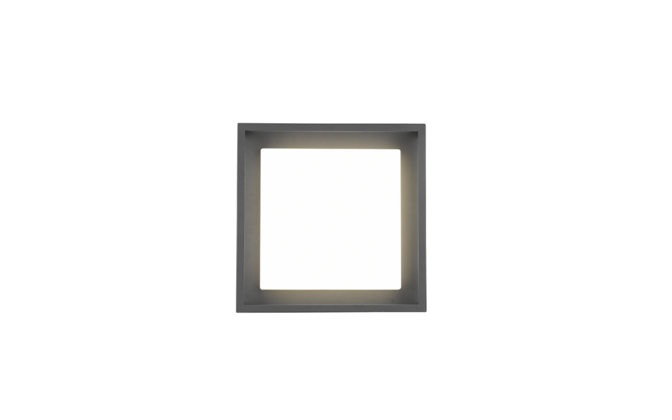Trio Lighting Trio WITHAM plafondlamp | LED | antraciet | 30 x 30 cm | IP54 | 1x 14W | 1550 lm | 2300+3000+4000K | niet dimbaar Trio Lighting Trio WITHAM plafondlamp | LED | antraciet | 30 x 30 cm | IP54 | 1x 14W | 1550 lm | 2300+3000+4000K | niet dimbaar