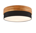 Trio Lighting Trio SEASONS plafondlamp | E27 Fitting | nikkel mat met zwart | Ø 50 cm | IP20 | excl. 3x E27 | max. 40W