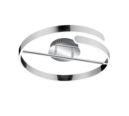 Trio Lighting Trio PARMA plafondlamp | LED | chroom | Ø 50 cm | IP20 | 1x 37W | 4500 lm | 4000K | dimbaar