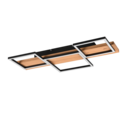 Trio Lighting Trio HARPER plafondlamp | LED | mat zwart | 65 x 34,5 cm | IP20 | 1x 30W | 4000 lm | 3000K | niet dimbaar