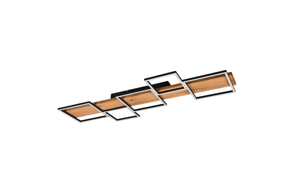 Trio Lighting Trio HARPER plafondlamp | LED | mat zwart | 115 x 44,5 cm | IP20 | 1x 42W | 5700 lm | 3000K | dimbaar Trio Lighting Trio HARPER plafondlamp | LED | mat zwart | 115 x 44,5 cm | IP20 | 1x 42W | 5700 lm | 3000K | dimbaar