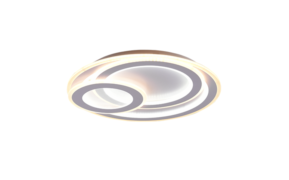 Trio Lighting Trio MITA LED ceiling light | 1x 74W 9000 lm 2700-6000K | chrome | Ø 50 cm | IP20 | 7.5 cm